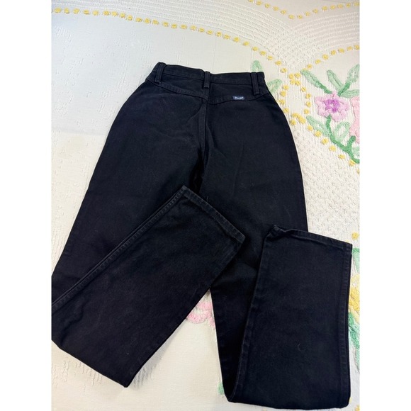 Wrangler Jeans Women 3/4x34 Black High Rise Western Style Classic Denim Pants - Picture 2 of 10